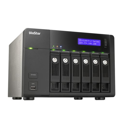 Server QNAP VS-6112 Pro+ Intel Dual-Core 4GB 0TB HDMI NVR 6 baie 12 canali