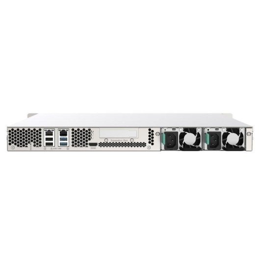 Servidor NAS rack 1U QNAP Intel Celeron J4125 4GB PCIe Fonte Redundante