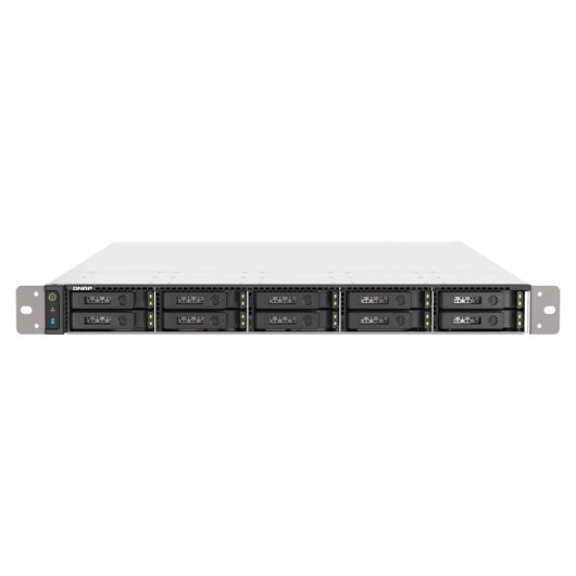 Qnap Nas Ts-h1090fu-7302p-128g 10 baies 2u, Intel Xeon et 128 Go de mémoire Ecc pour un stockage fiable et rapide. Gestion facile avec Qts pour les entreprises exigeantes.