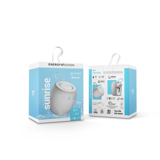 Altavoces Energy Sistem Portátiles Bluetooth 5.3 10W luces LED TWS manos libres e IPX6