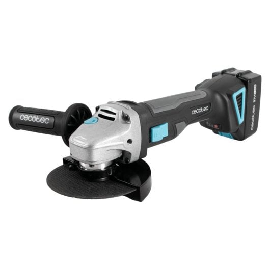 Amoladora Cecotec RadialPower 2120 Freemove Brushless 21V 900W 125mm Kit 8 Discos Maleta