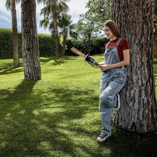 Cortasetos Cecotec Brushless Nexus 21V 2.000mAh Cuchillas Titanio Corte Láser