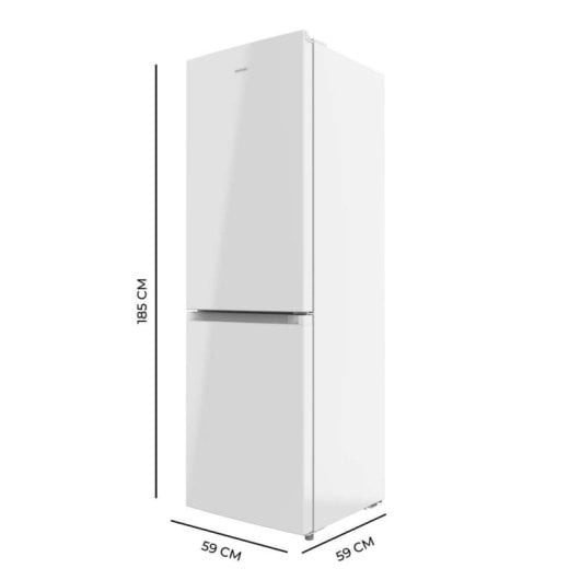Frigorífico Cecotec Combi 185cm 296L Blanco Fast Cooling Puertas Reversibles DeFrost LED