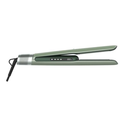 Prancha de Cabelo Cerâmica Profissional Cecotec Air Lisse 230ºC 3 Definições Iónica Verde Oliva