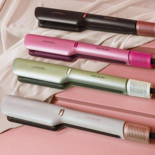 Prancha de Cabelo Cerâmica Cecotec Bamba Ionic Brushless 230ºC 3 Modos Iónica Rosa