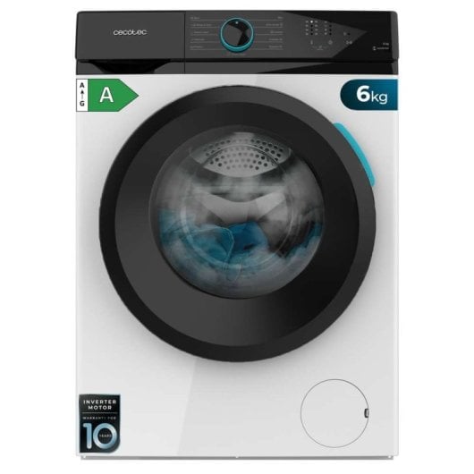 Lavadora Cecotec Bolero DressCode 6110 Inverter 6kg Carga Frontal 1200rpm Clase A Blanca