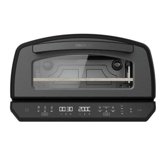 Horno eléctrico Cecotec 13 litros Acero Inoxidable Panel Táctil LED Ahumado Gourmet