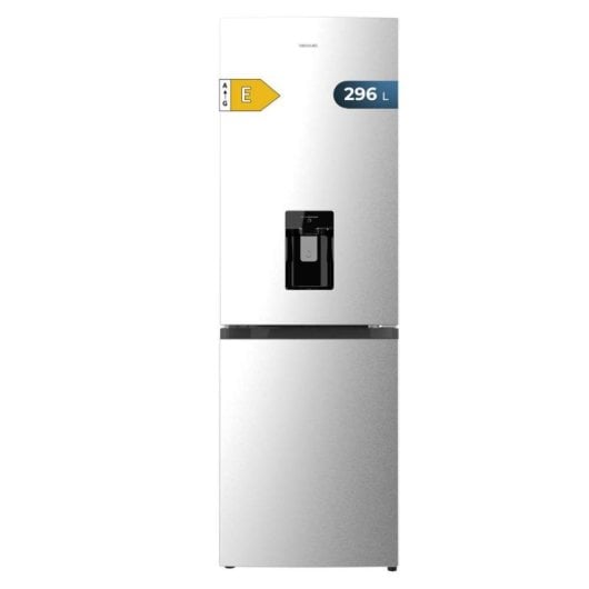 Frigorífico Cecotec Combi 185cm 296L Acabado Dark E Dispensador Agua Fast Freezing LED DeFrost