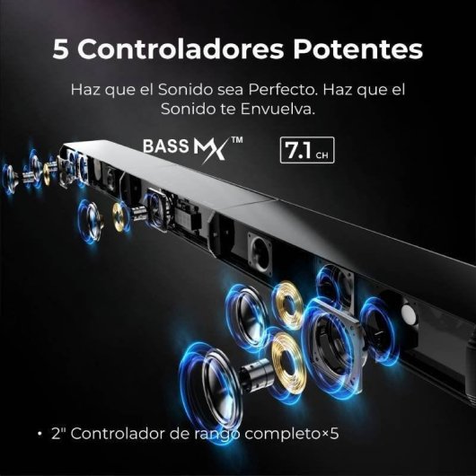 Barra de Som Ultimea Apollo S70 7.1 410W Bluetooth HDMI eARC Dolby Atmos