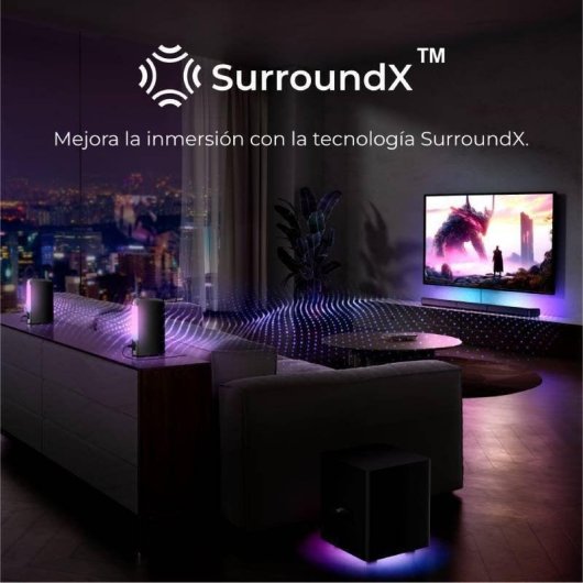 Barra de Som Ultimea Apollo S70 7.1 410W Bluetooth HDMI eARC Dolby Atmos