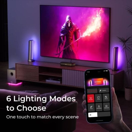 Barra de sonido Ultimea Apollo S80 5.1 Dolby Atmos con RGB para cine en casa 320W