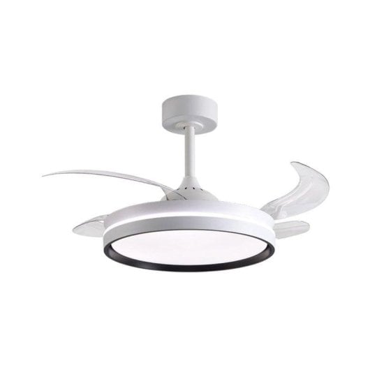 Ventilador de techo Bel Air Home Akran LED 72W 6 velocidades 4 aspas retráctiles con control remoto