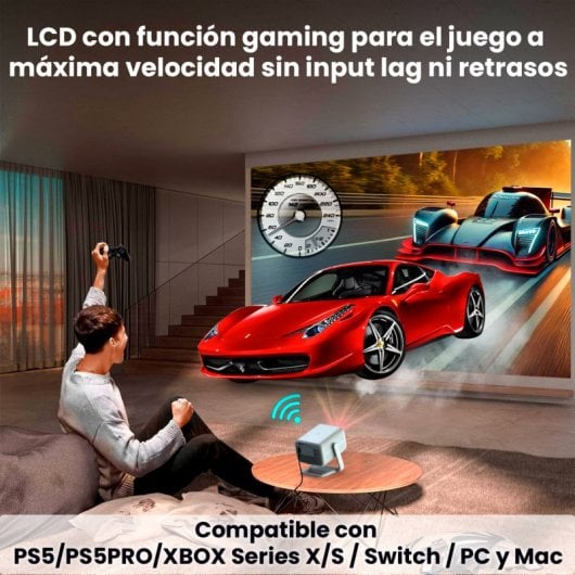 Proyector UnicView HD 14000 Lúmenes LCD R2 Freestyle 180º Varifocal AndroidTV Dolby AC3