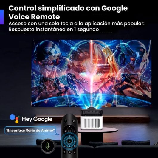 Proyector UnicView HD 900 ANSI LCD HY450 Ultra Corta UST Android 11 26.000:1 2GB 32GB
