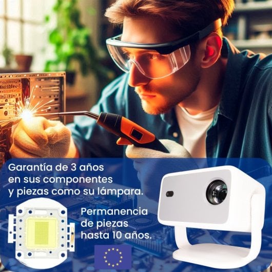 Proyector UnicView 1080p 500 ANSI LCD NP350 Google TV Netflix White Extras