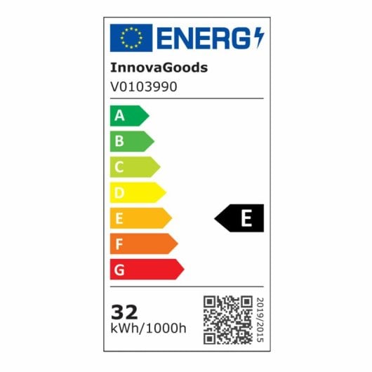 Ventilateur de plafond LED InnovaGoods DC 80 W avec pales rétractables, 6 vitesses, télécommande, blanc