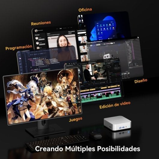 GEEKOM A8 Desktop PC MiniPC AMD Ryzen 7 8745HS 32GB/1TB SSD