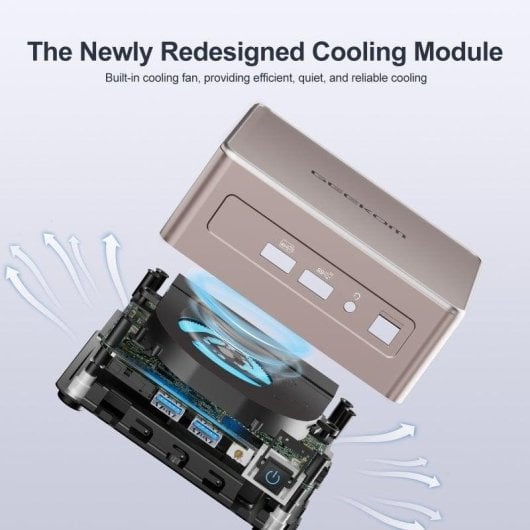 Mini PC GEEKOM A5 AMD Ryzen 5 7430U/16GB/512GB SSD/Radeon Vega 8/Windows 11 Pro