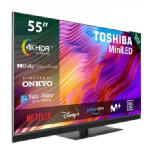 TV Toshiba MiniLED 55MG8F63DG 55" 4K UltraHD 50Hz Smart TV Google TV Dolby Vision