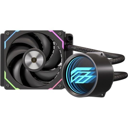 Refrigeración Líquida Einarex Flux 120 RGB 120mm 1 Ventoinha Espelho Infinito Preto