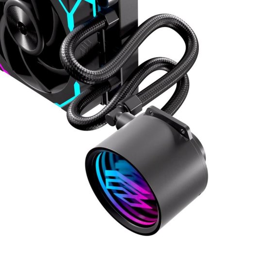 Refrigeración Líquida Einarex Flux 120 RGB 120mm 1 Ventoinha Espelho Infinito Preto
