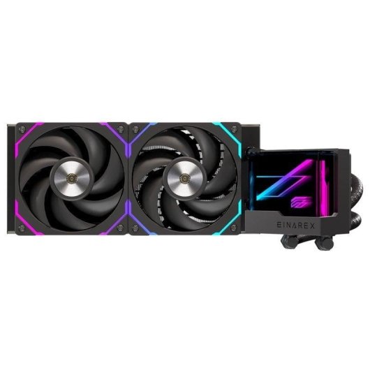 Refrigerazione Liquida Einarex Vertex 240 RGB 240mm 2 Ventole Specchio Infinito