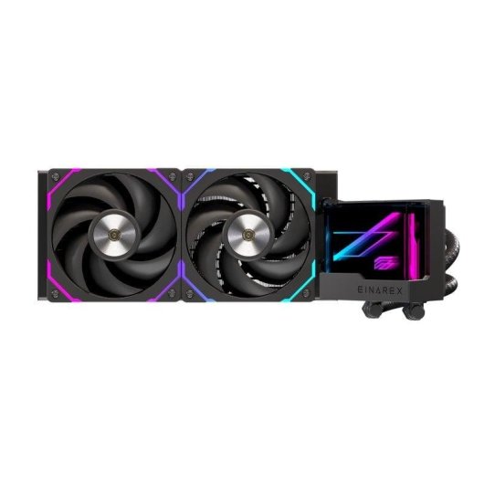 Refrigerazione Liquida Einarex Vertex 240 RGB 240mm 2 Ventole Specchio Infinito