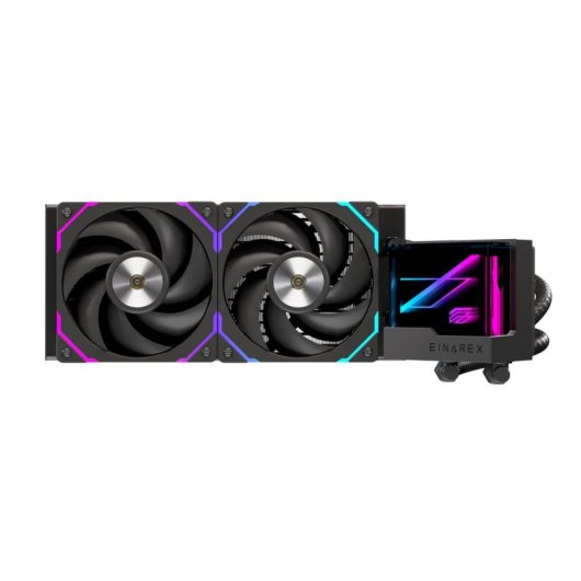 Refrigerazione Liquida Einarex Vertex 240 RGB 240mm 2 Ventole Specchio Infinito