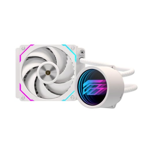 Refrigeración Líquida Einarex Flux 120 RGB 120mm 1 Lüfter Spiegeleffekt Weiß