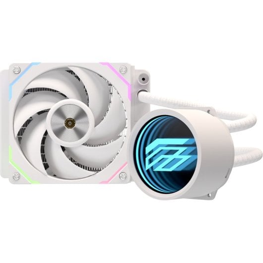 Einarex Flux 120 RGB Liquid Cooling 120mm 1 Ventola Effetto Specchio Bianco