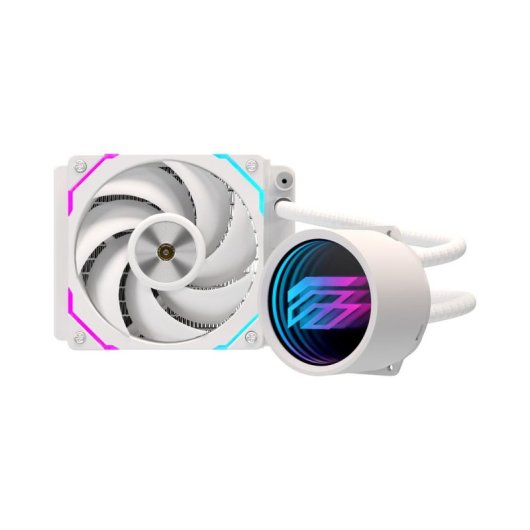 Refrigeración Líquida Einarex Flux 120 RGB 120mm 1 Lüfter Spiegeleffekt Weiß