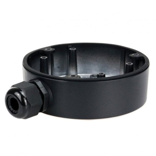 Caja de conexiones Hikvision DS-1280ZJ-DM21 Negra Aluminio 137x42mm 4,5kg Domo Pared