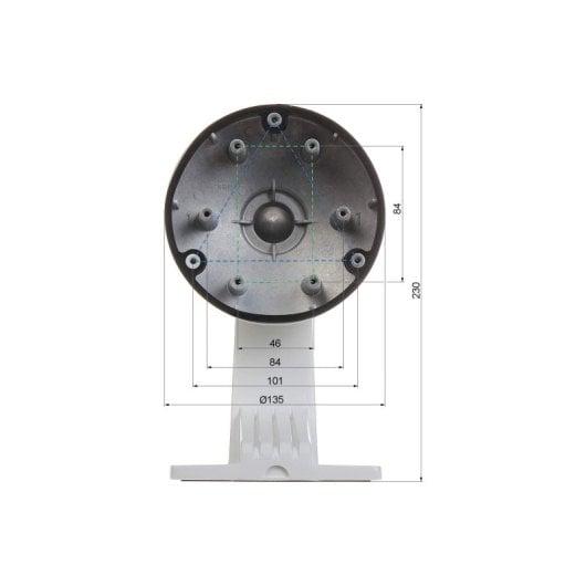 Soporte Hikvision DS-1273ZJ-135B Aleación de Aluminio Domo Blanco 3 kg Interior/Exterior