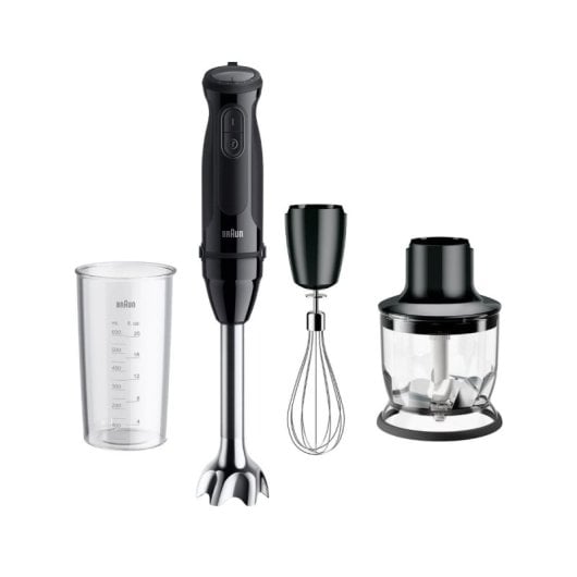Batidora Braun Minipimer MultiQuick 5 MQ50202MBK 1000W 21 Velocidades Acero Inox