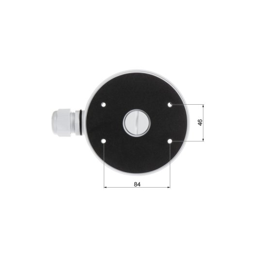 Boîte de jonction étanche en aluminium Hikvision DS-1280ZJ-DM21 (4,5 kg) blanche pour dôme DS-2CD17xx/27x