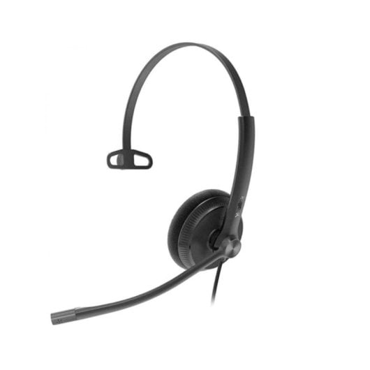 Yealink Headset Mono com Cabo RJ9 e QD, Cancelamento de Ruido e Microfone Flexível
