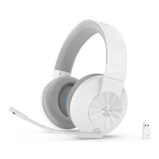 Auriculares Lenovo inalámbricos 2,4GHz con carga inalámbrica y micrófono gaming
