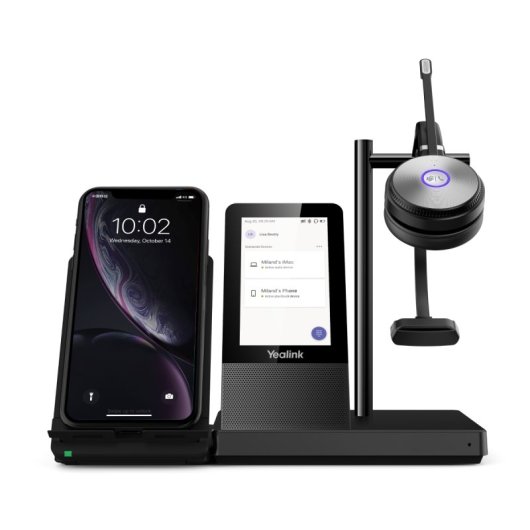 Auriculares Yealink inalámbricos Bluetooth USB-A con micrófono y cancelación de ruido