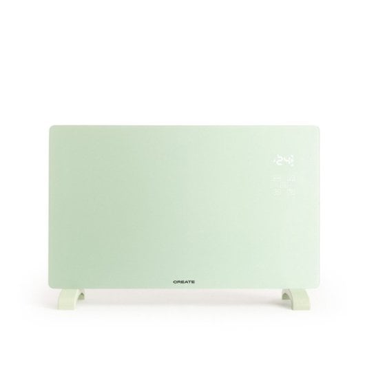 Convector Eléctrico Create Cristal Templado WiFi APP Potencia Regulable Temporizador IP24