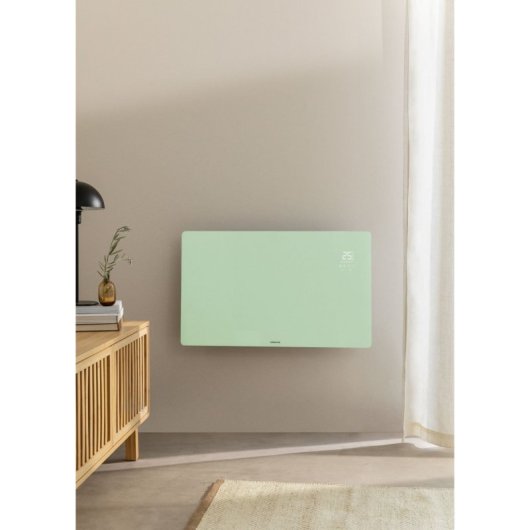 Convector Eléctrico Create Cristal Templado WiFi APP Potencia Regulable Temporizador IP24