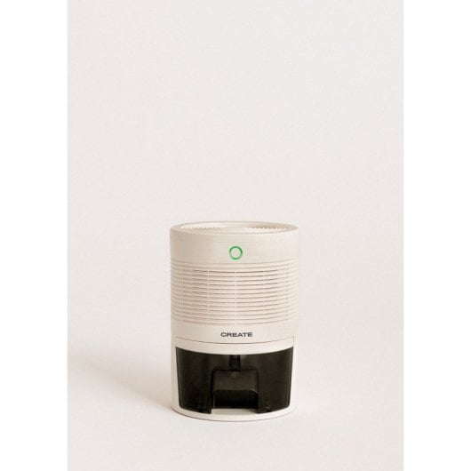 Deshumidificador Create compacto ultrasilencioso 600ml 300ml/día autoapagado LED