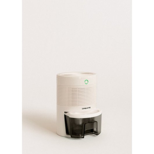 Deshumidificador Create compacto ultrasilencioso 600ml 300ml/día autoapagado LED