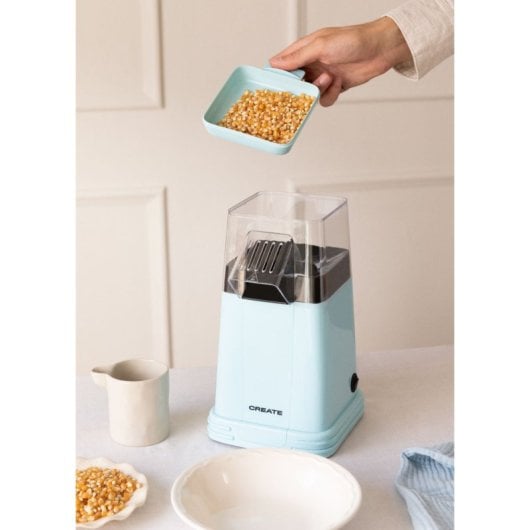 Palomitero Create Sistema de Seguridad Capacidad 80g Sin Aceites Fácil Limpieza