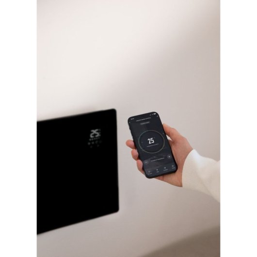 Convector de cristal Create Wifi, APP, táctil, aluminio, 3 potencias, IP24