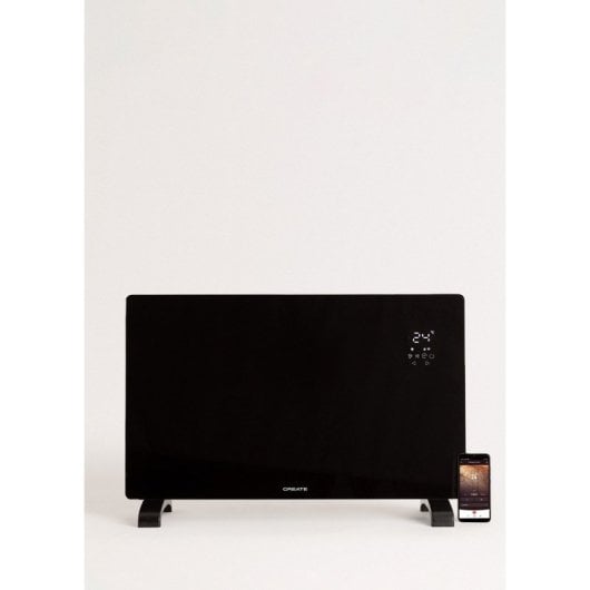 Convector de cristal Create Wifi, APP, táctil, aluminio, 3 potencias, IP24