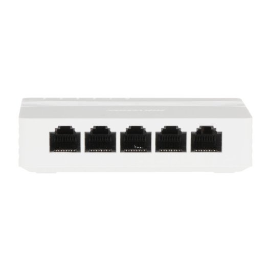 Conmutador Hikvision DS-3E0505D-E 5 puertos RJ45 10/100/1000 Mbps Plug & Play bajo consumo