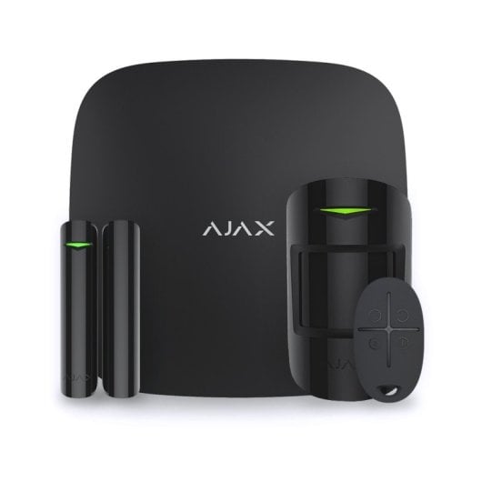 Kit de Alarma Ajax Hub Soporte hasta 100 dispositivos, 50 usuarios, GSM/Ethernet, Batería 7 años