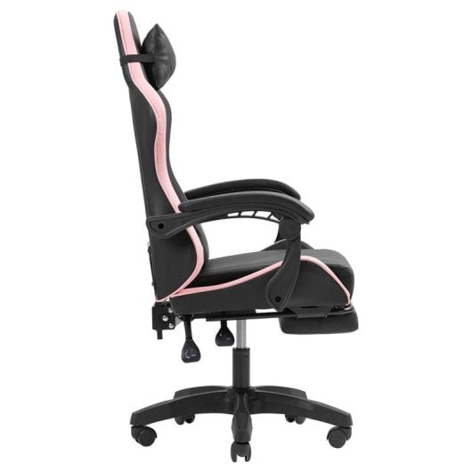 Mars Gaming MGC-X Racing Gaming-Stuhl aus Kunstleder mit Fußstütze und Lordosenstütze, 8 cm Höhe