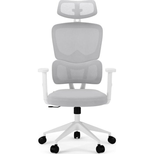 Silla de oficina Sense7 Veno Negra Malla Reposacabezas Ajustable Ergonómica 130kg 120-128cm