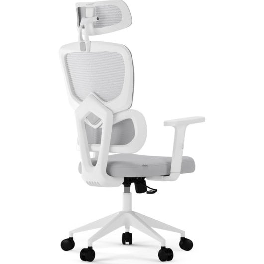 Silla de oficina Sense7 Veno Negra Malla Reposacabezas Ajustable Ergonómica 130kg 120-128cm